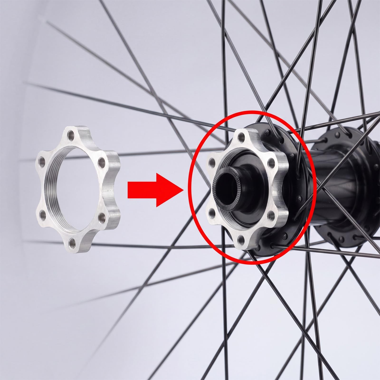 2 Pack Bike Bicycle Freewheel Threaded Hubs Disk Disc Brake Rotor 44MM/1.73 I…