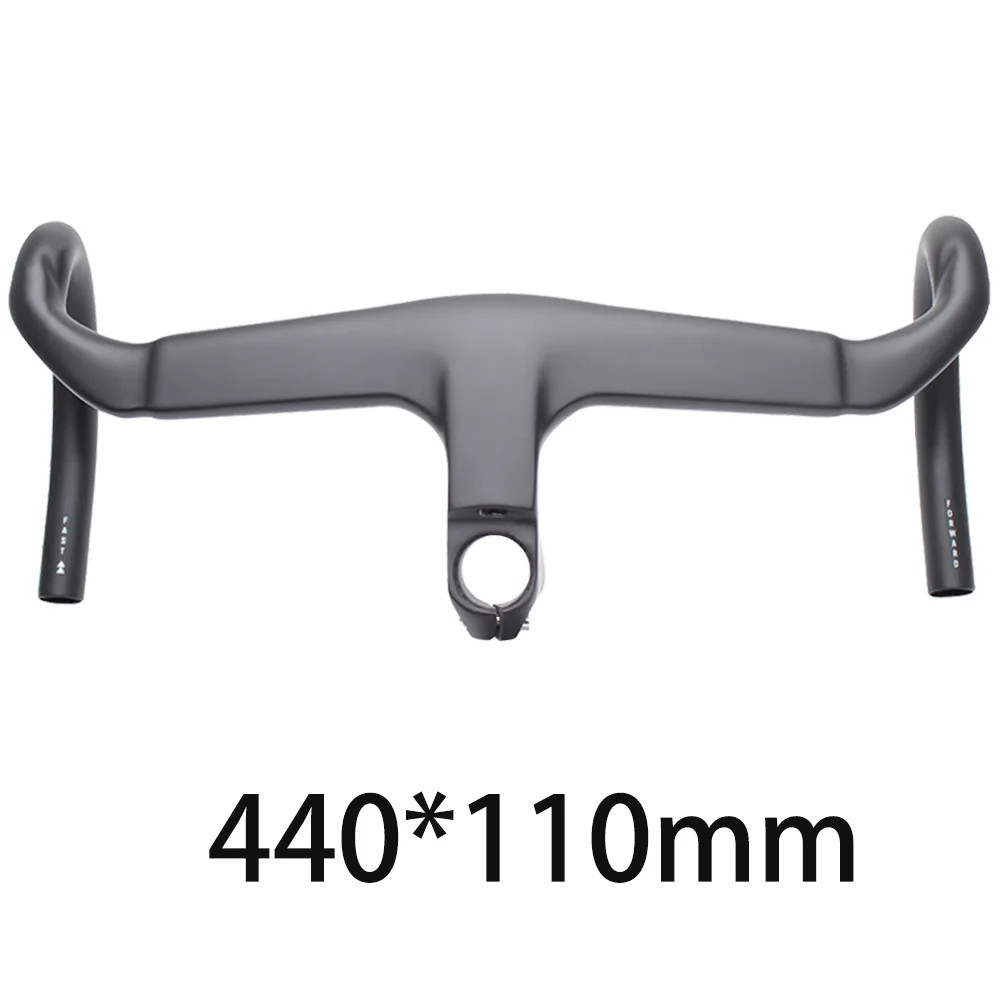 Road Bike Full Carbon Handlebar Internal Cable Routing with Spacers Bent Bar