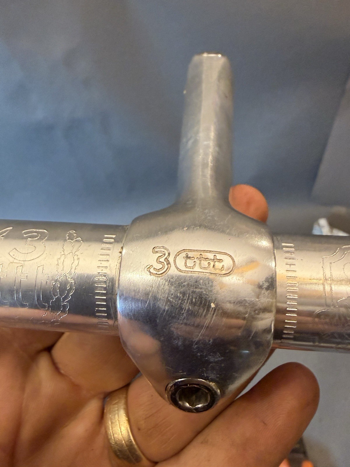 Vintage 3TTT Superleggero Handlebar Stem Combo 105mm 40cm Bianchi DeRosa Cinelli