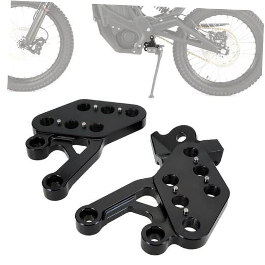 Foot Peg Brackets CNC for Eride Pro SS 2.0 3.0 E Ride Pro S SR,Electric black