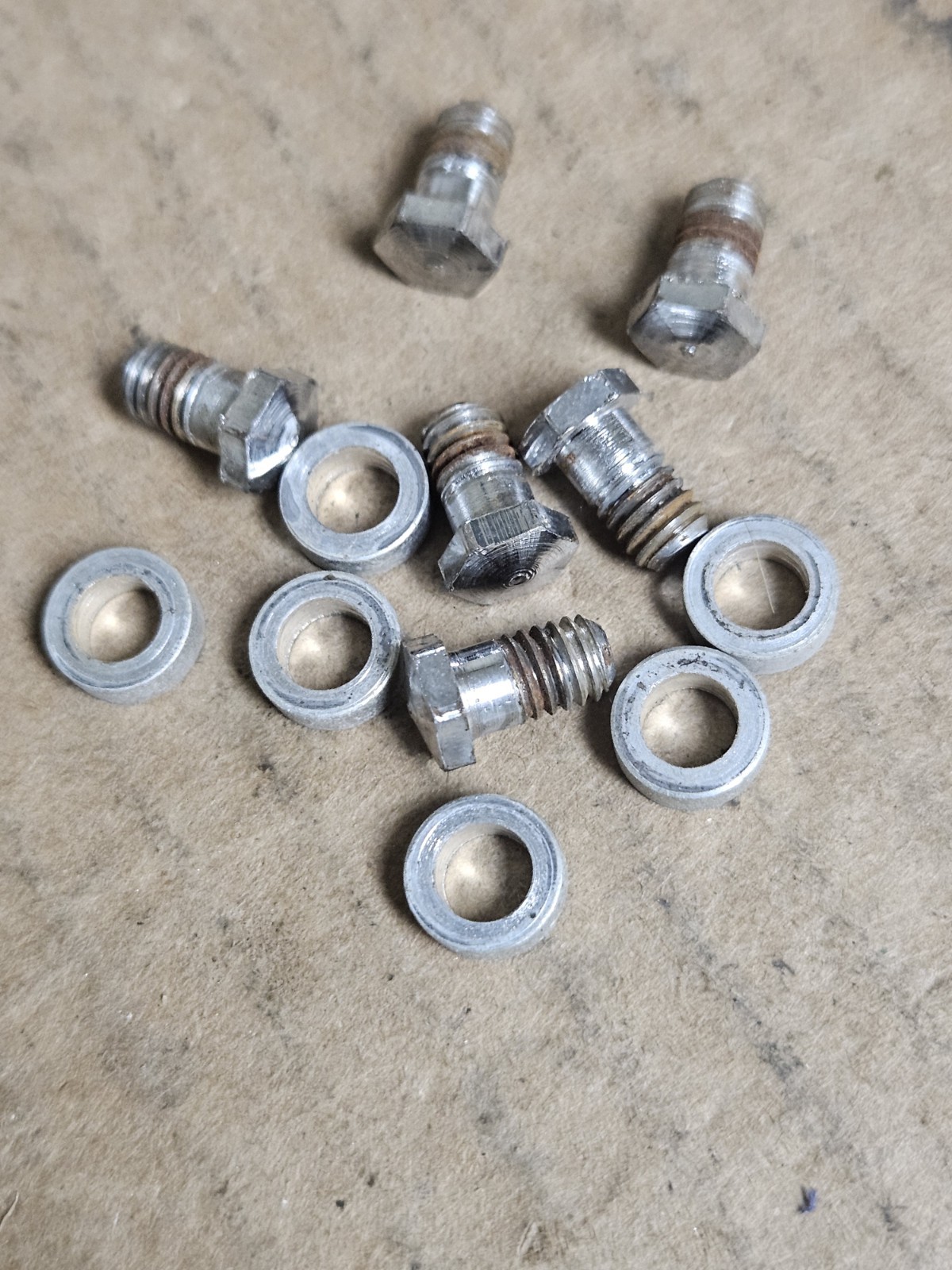 Vintage NOS 3 bolts Chainrings 52/47T for cottered crank, steel, Road 60s 70s