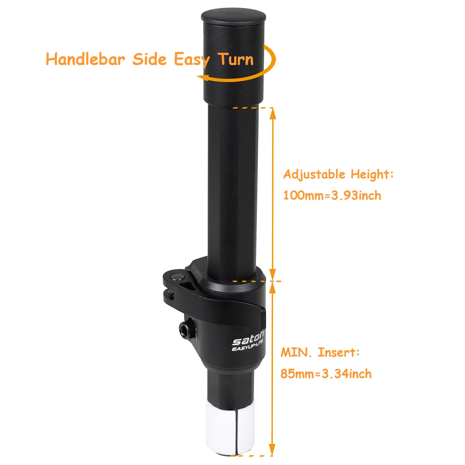 SATORI EASYUP LITE Adjustable Bicycle Handlebar Extender Height Riser 1-1/8″