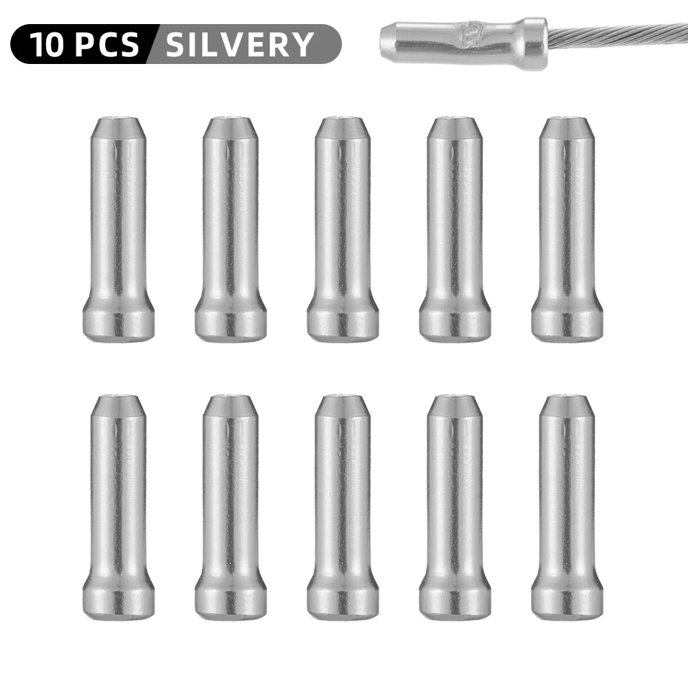 Bike Cable End Caps Aluminum Brake Shift Wire Tips Crimp MTB Road 10-100Pcs