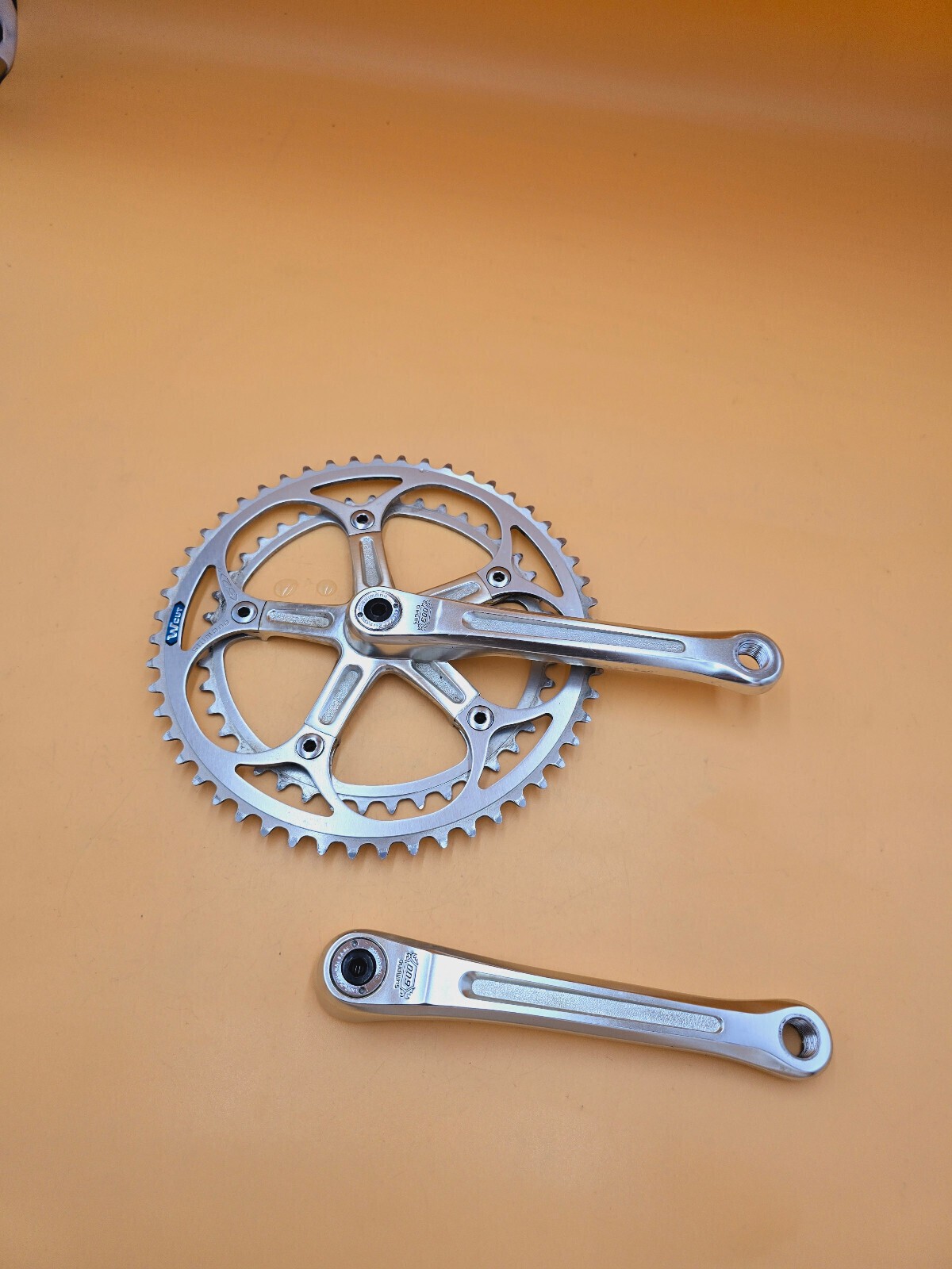 Crank Set Shimano 600 Arabesque 170mm 52/42 Tooth Vintage Retro Crank FC-6200
