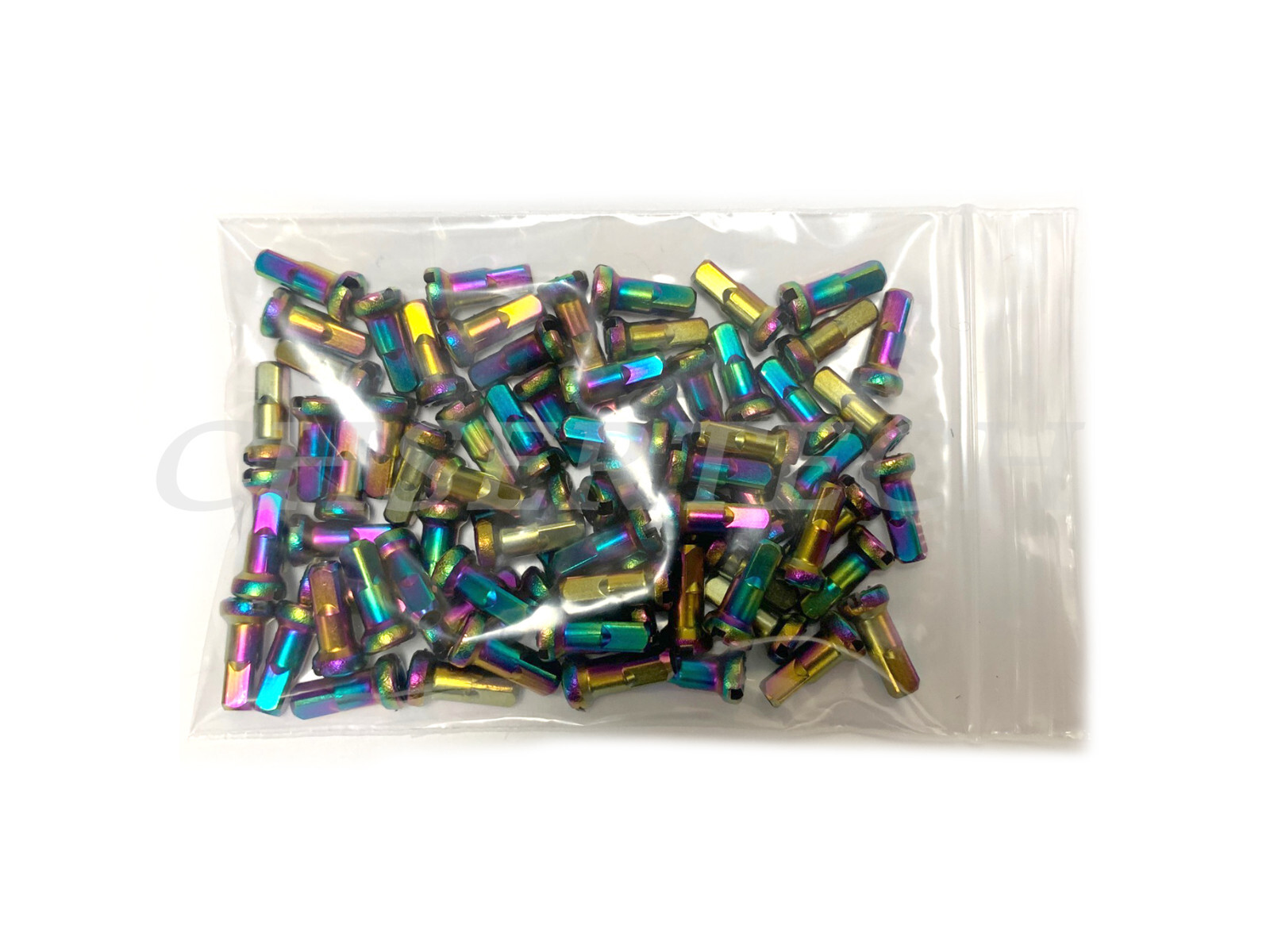 MTB Road BMX Bike 7075 Alloy Spoke Nipples 2.0mm 14G 1/2″ 72 Pcs Oil Slick
