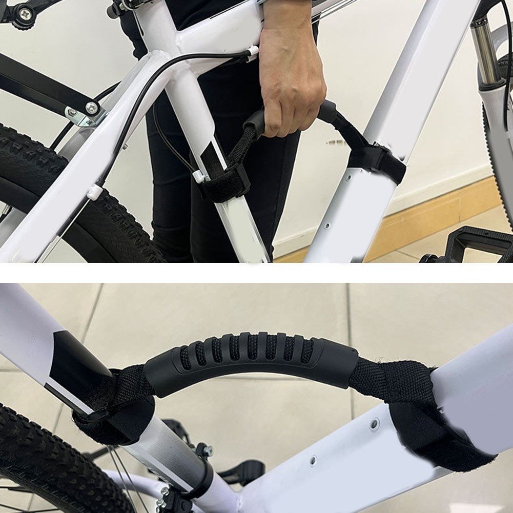 Flexible Bicycle Carry Handle for Quick and Secure Attachment to Any Frame