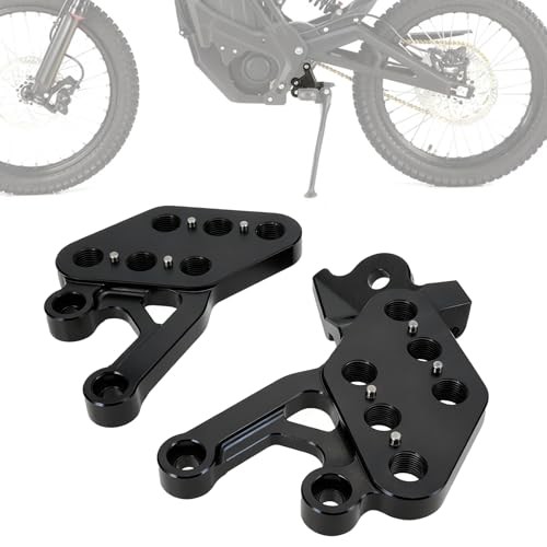 Foot Peg Brackets CNC for Eride Pro SS 2.0 3.0 E Ride Pro S SR,Electric black