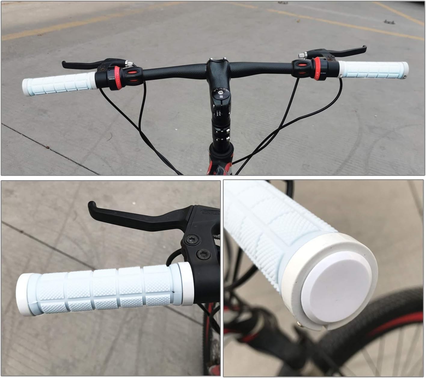 Lightweight Rubber MTB/BMX Handlebar Grips – 22.2mm Fit with Tool Included