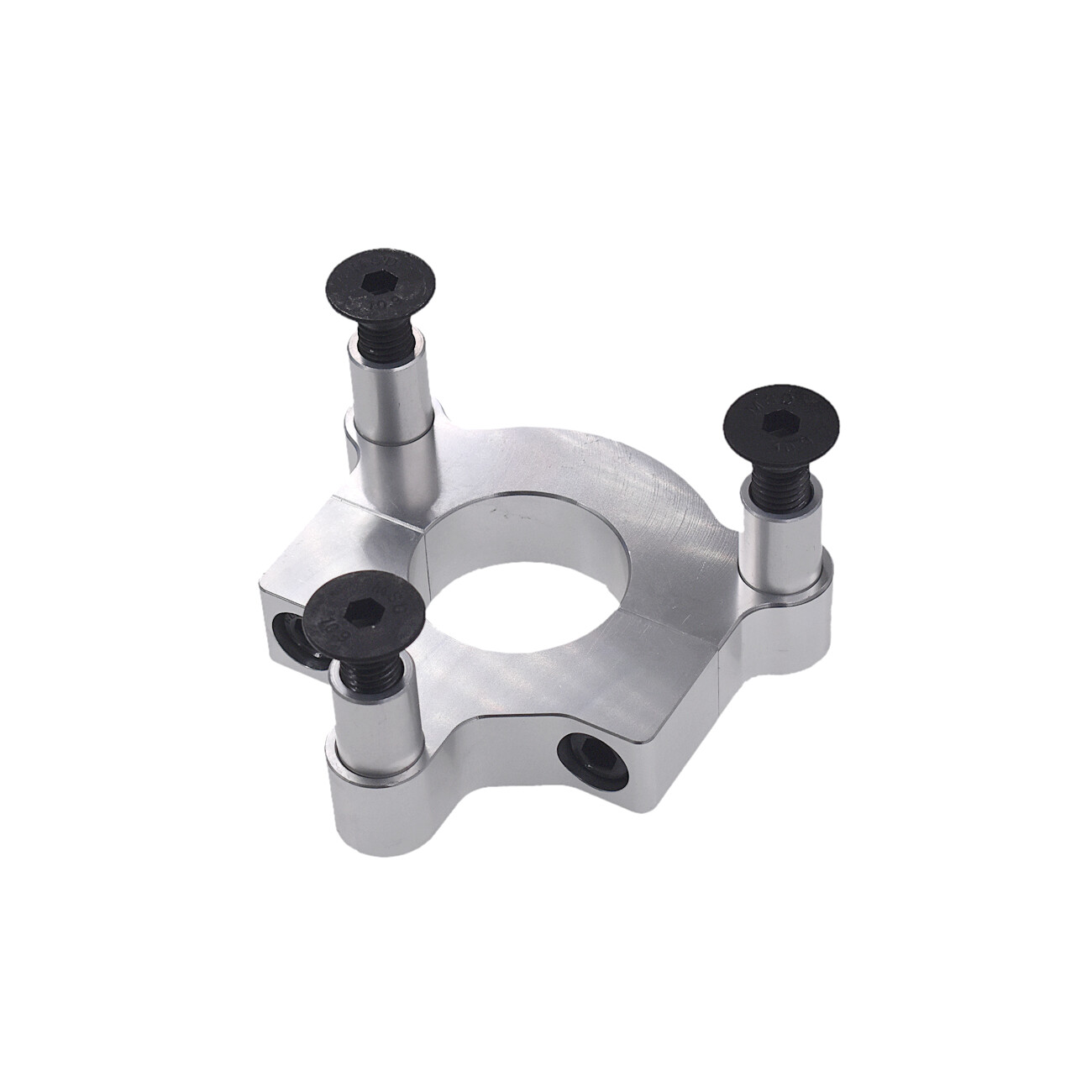 Silver 1″ / 1.5″ CNC Adapter Fit 49/50/66/80cc 2-Stroke Motorized Bicycle Bike