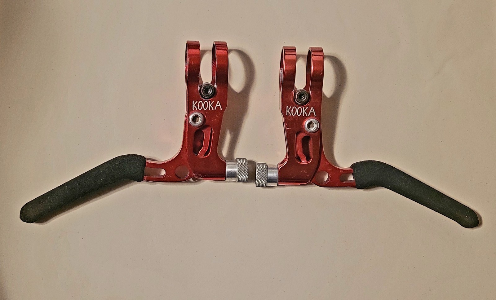 VINTAGE KOOKA-RACHA RED ANODIZED V-BRAKE LEVERS