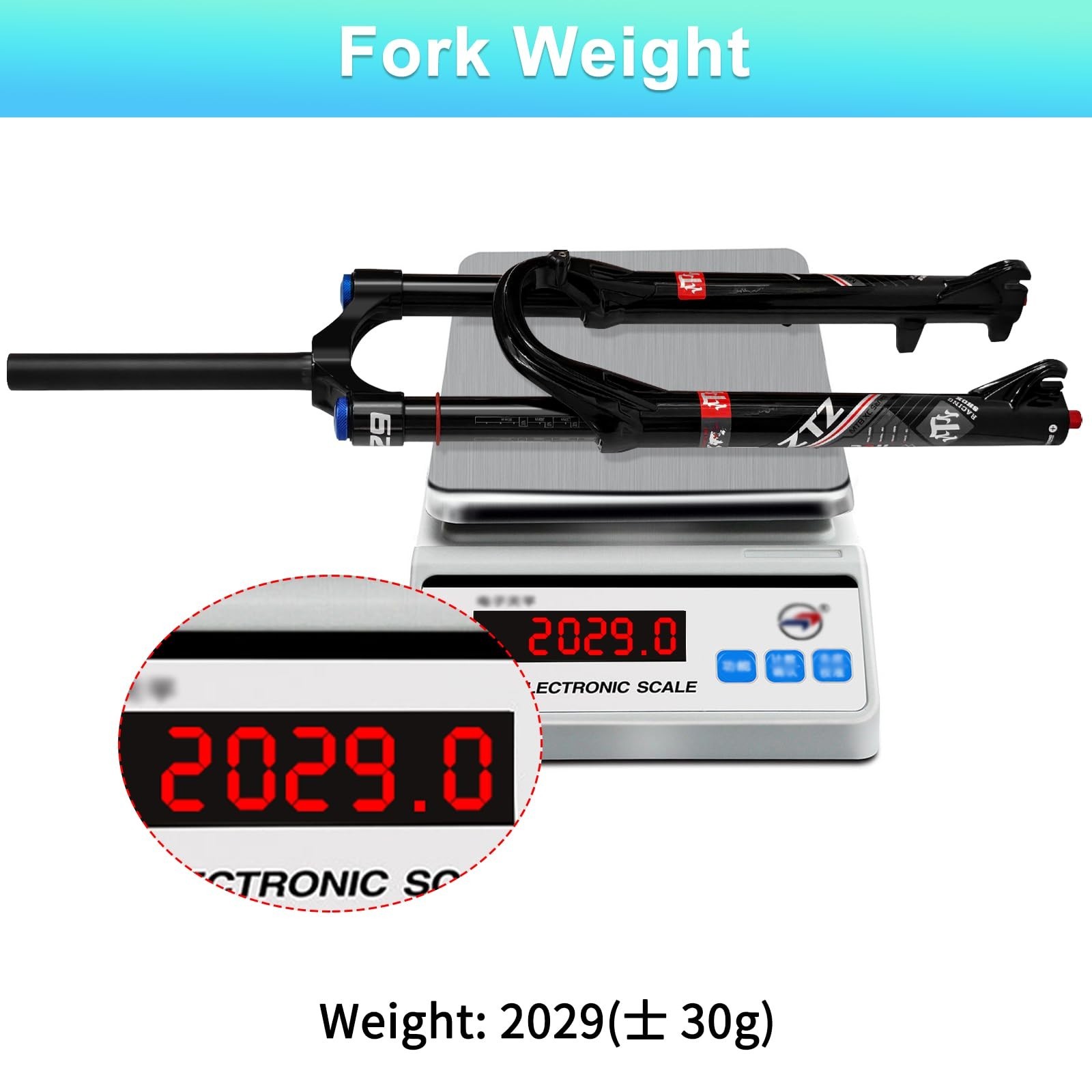 26/27.5/29 inch MTB Air Suspension Fork, Upgraded 34mm Stanchions & 140mm Tra…