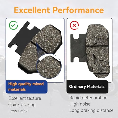 Rear Disc Brake Pads Compatible with Tuttio soleil 01 Tutti Rear Brake Pad