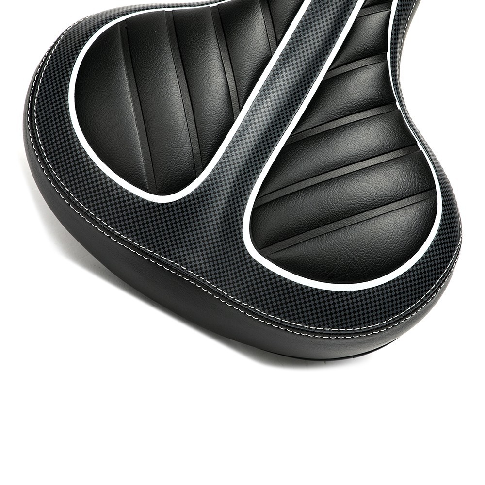 Bicycle Saddles with Shock Spring Wide Bike Seat Cushion for Mountain Road Bikes
