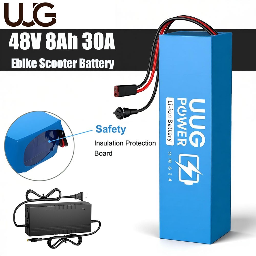 Ebike Lithium Battery 48V 8Ah Electric Bike Bicycle Battery with 30A BMS 1500W