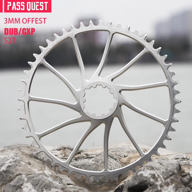 3mm Offset Chainring 40T-54T Narrow Wide Chainring for ROAD/Gravel Bike 9-12S