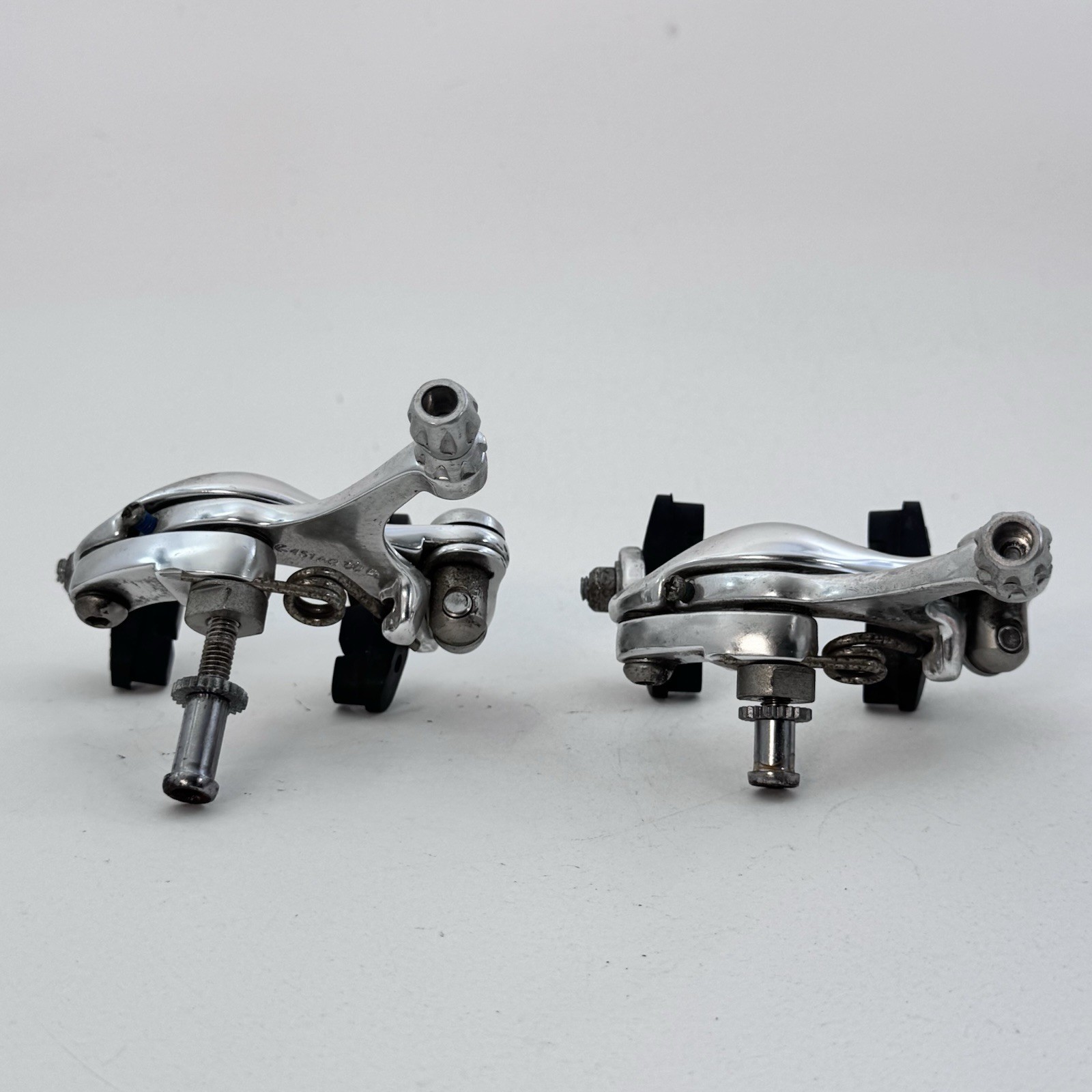 Vintage Brake Caliper Set Side Pull Dual Pivot Recessed 00s Road Silver A16