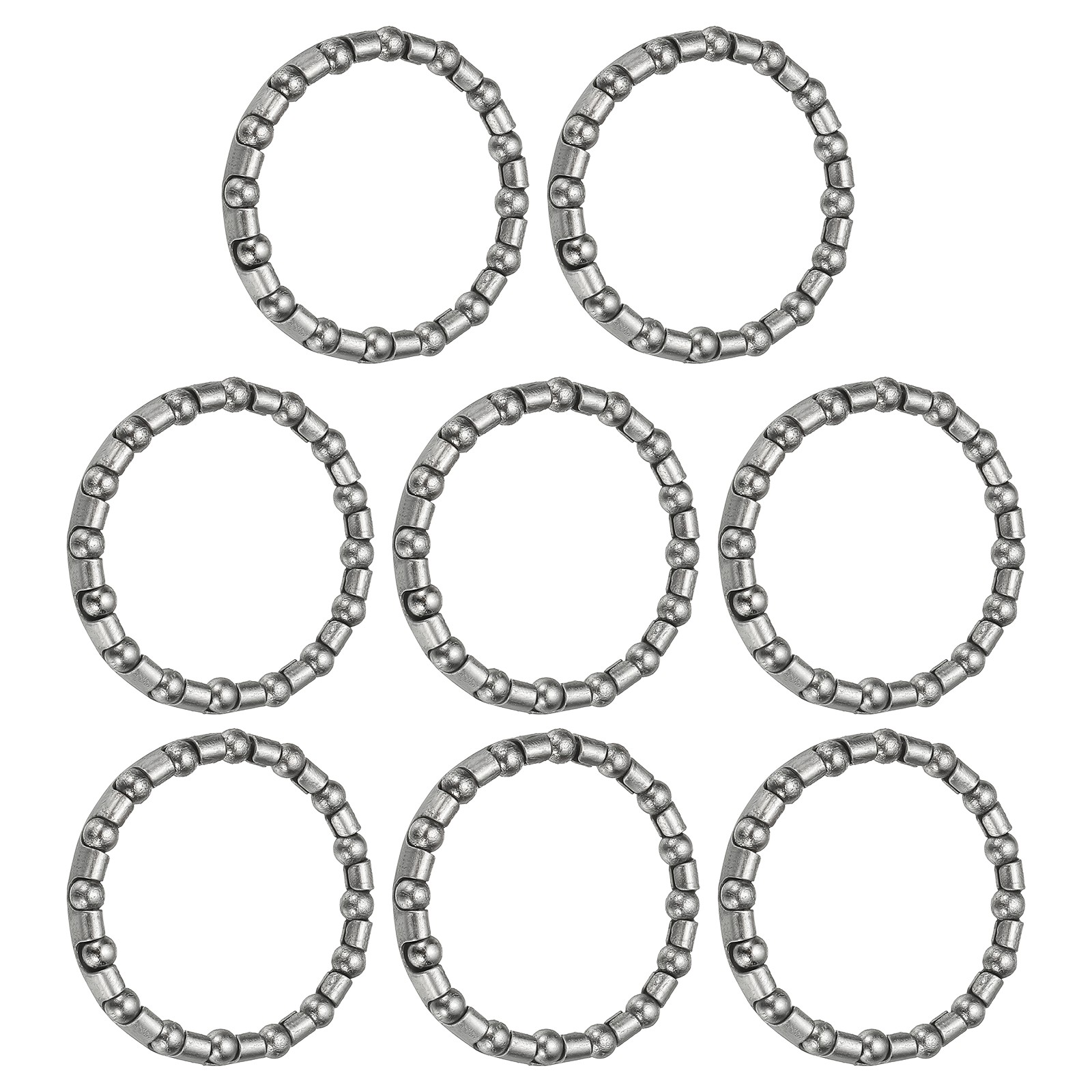 Bike Ball Bearings, Bicycle Crank Bearing #4, 3/16″ x 16 Balls 8 Pack Silver