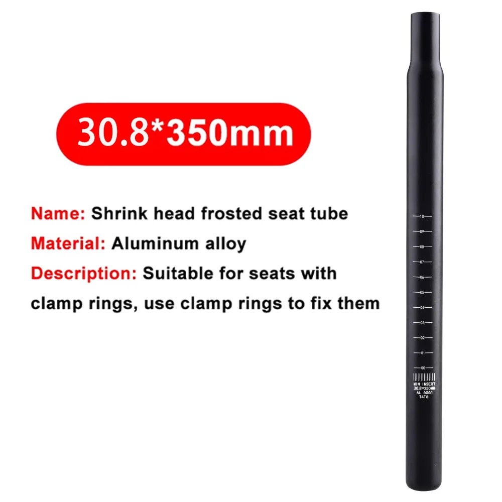 Bike Seat Post Aluminum Alloy 25.4-31.6MM 350MM MTB Road Saddle Tube