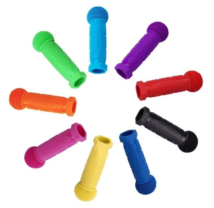 Kids Scooter Handlebar Grips 1 Pair for 2/3/4 Wheel Scooters, Bikes, Carts(blue)