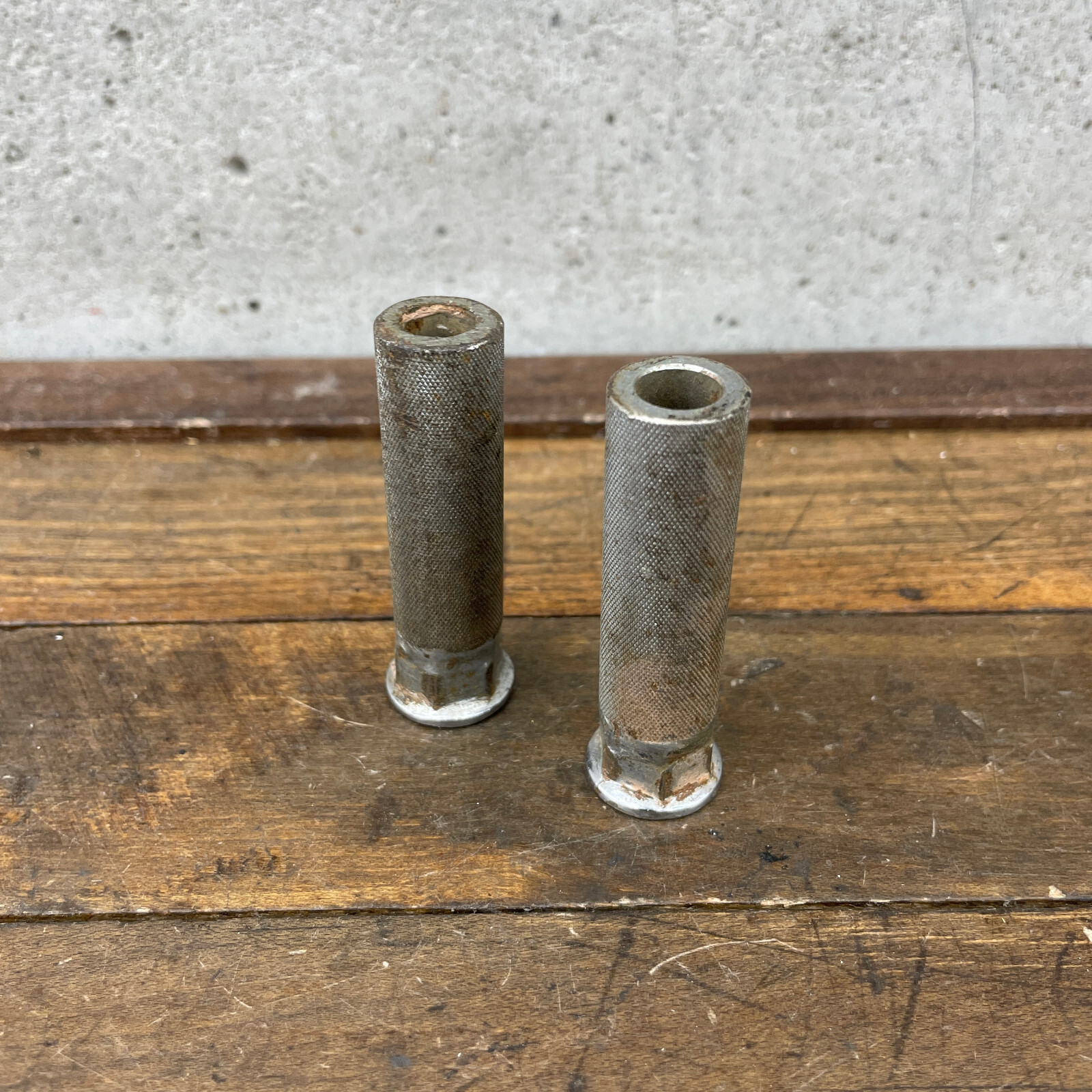 Old School BMX Axle Extenders Freestyle OG 80s 90s Shorty Patina Threaded