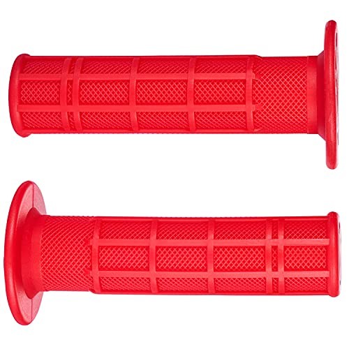 7/8» ATV Grips Universal Handlebar Grips Soft Rubber Motorcycle Grip for Red