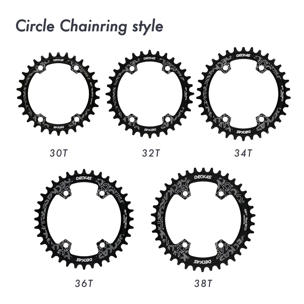 Deckas 96BCD Bike Chainring Round 32T-42T for Shimano M7000 M8000 M9000 M5100