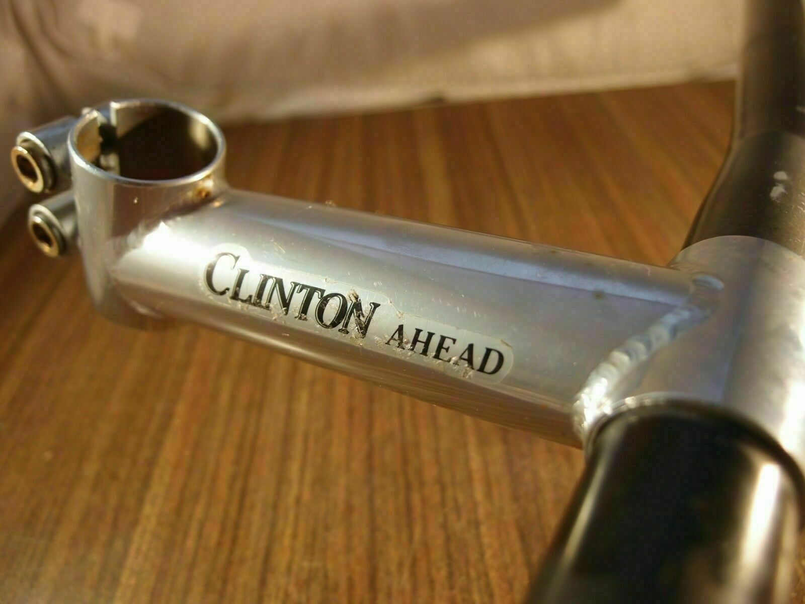 1990’s MTB aluminium handlebar & steel stem Clinton made in USA 1 1/8»