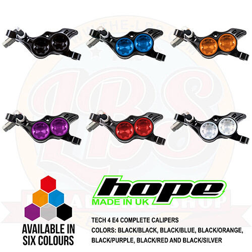 Hope Tech 4 E4 Brake Complete Calipers HBSPC84 – All Colors – New