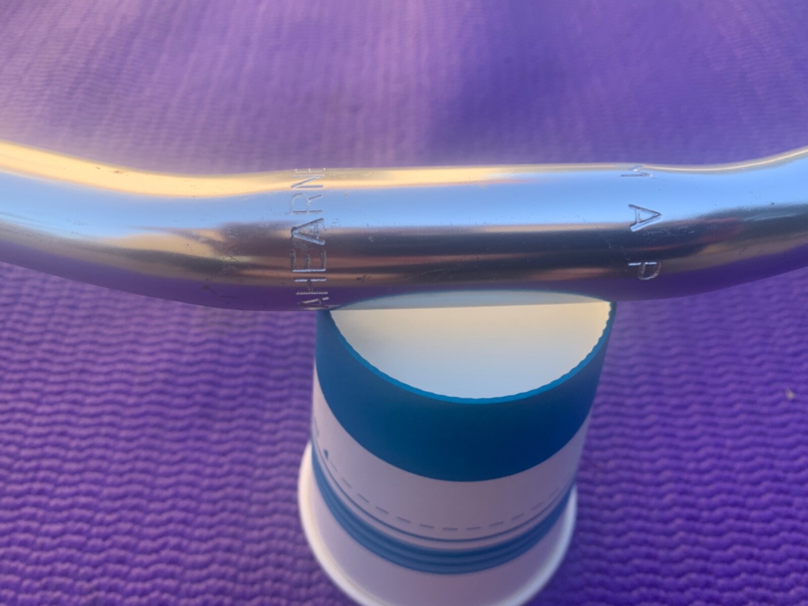 Ahearne+ MAP Handlebar Polished anodized silver, Width: 570mm, Rise: 25mm – NOS