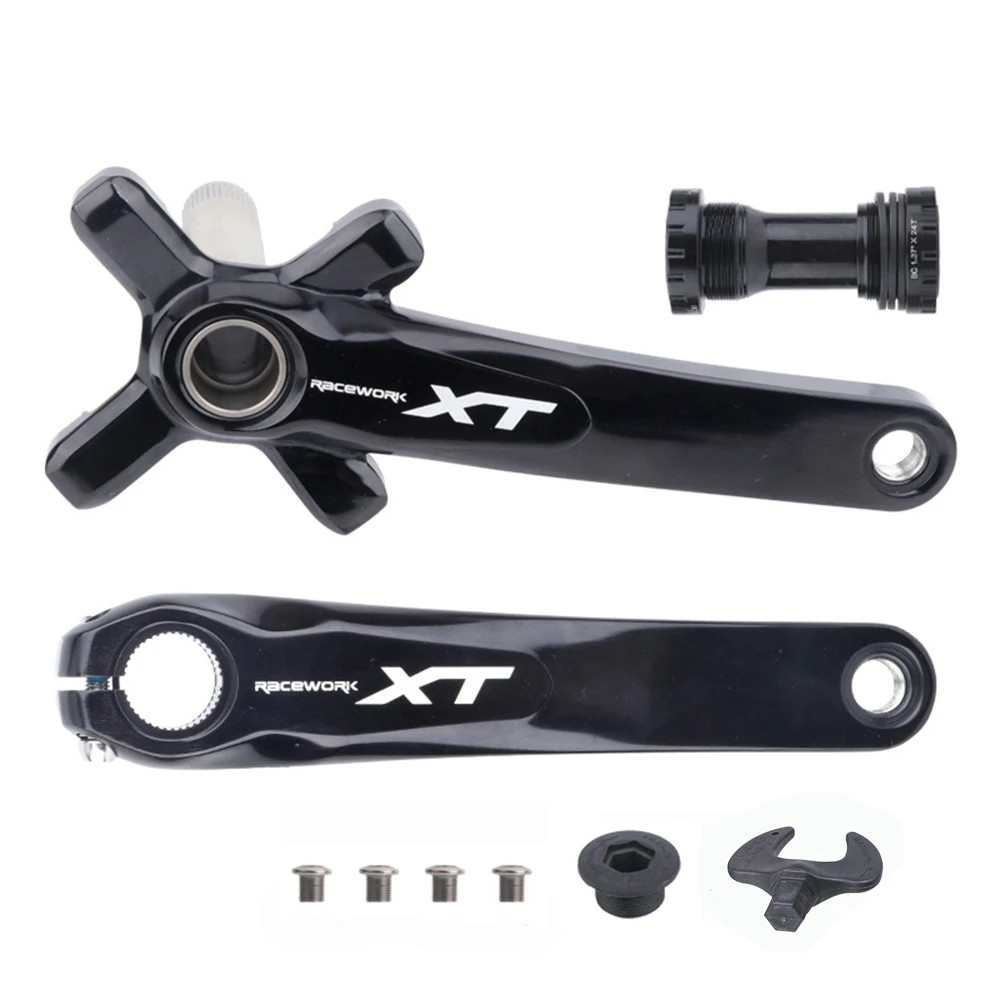 MTB Bicycle Crankset 104BCD Crank 170mm 175mm Integrated Cranks Chainring
