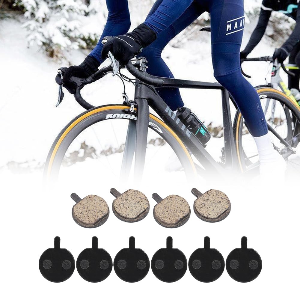 Bike Brake Pads, Semi Metal Resin Disc Pads, 5Pairs | Semi Metal Resin Disc
