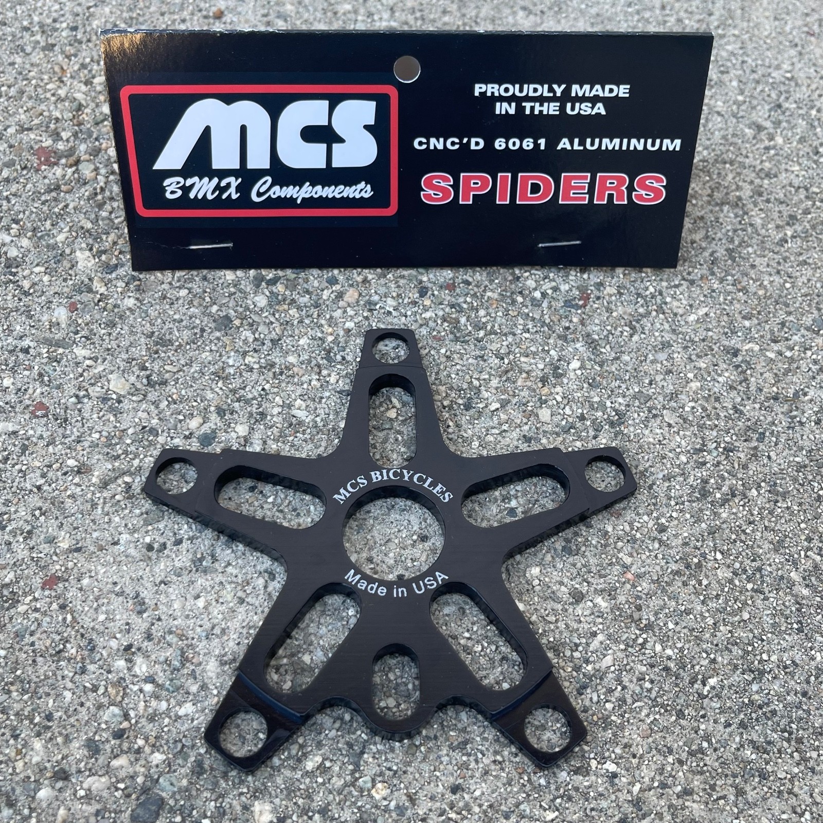 MCS ALLOY BMX OLD SCHOOL SPIDERS 110mm 5 Bolt USA Made BMX BIKE SPIDER GT SE