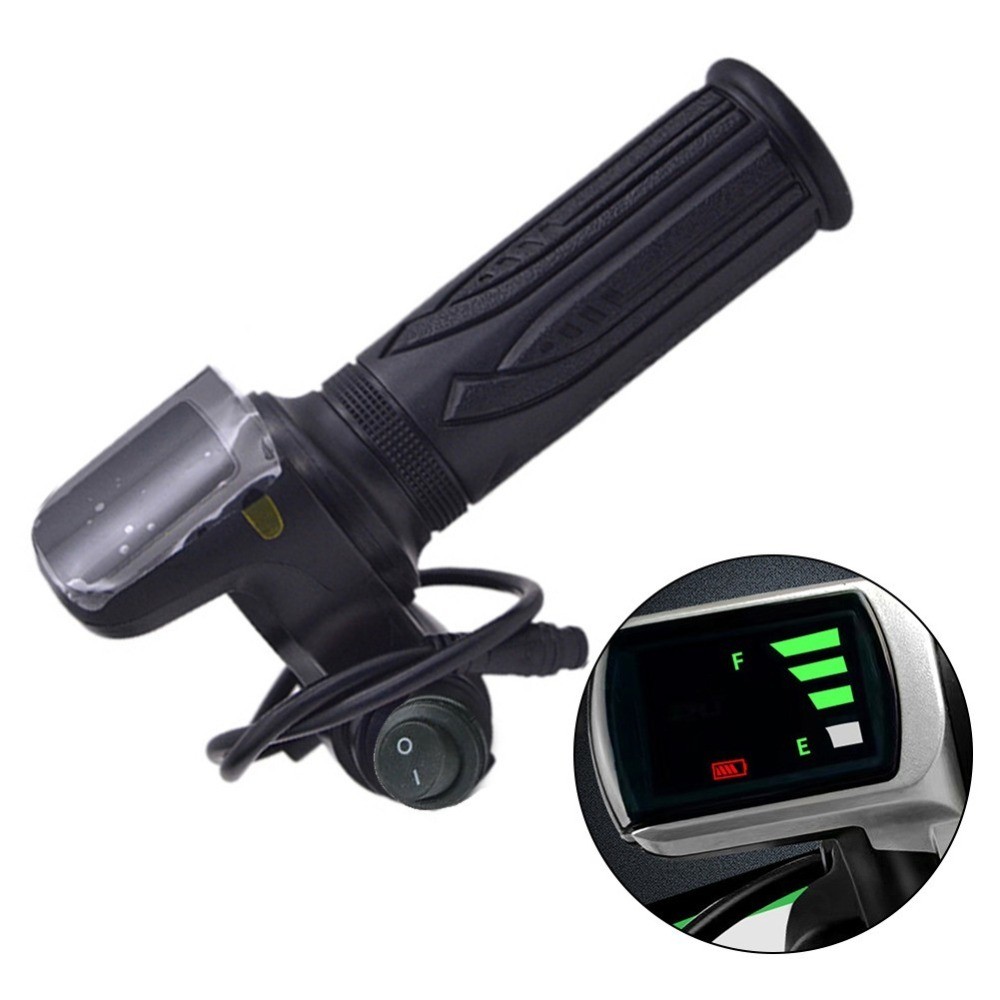 48V With Press Button And-6-Pin Electric Scooter And Bike Throttle Grip