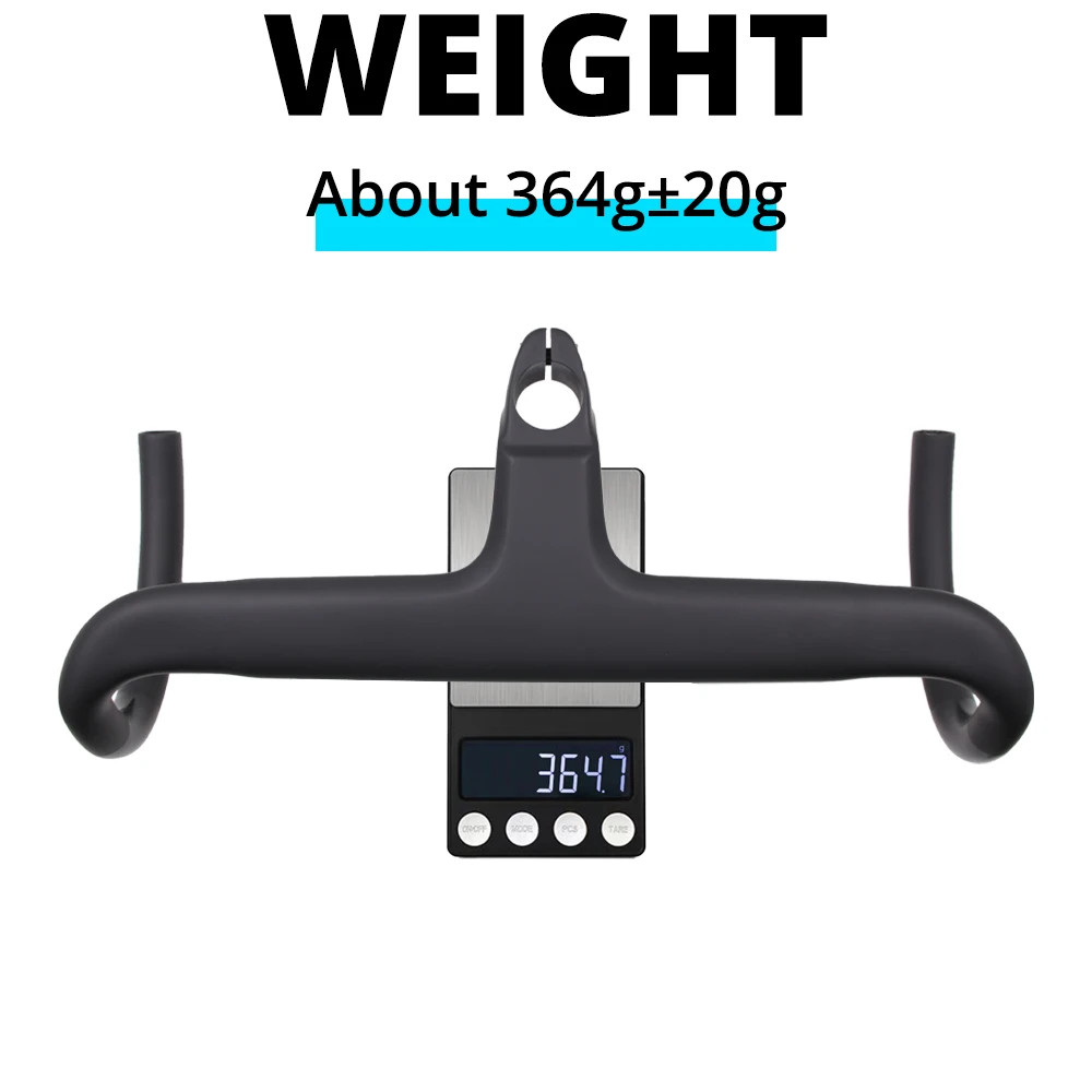 Road Bike Full Carbon Integrated CockpitHandlebar 28.6mm -10° 380-440*90-110mm