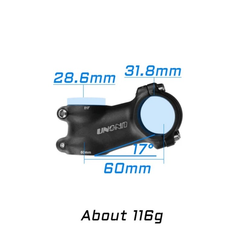 Mountain Road Bike Stem Degree 7°/17° 31.8mm 60/70/80/90/100/110/120/130mm
