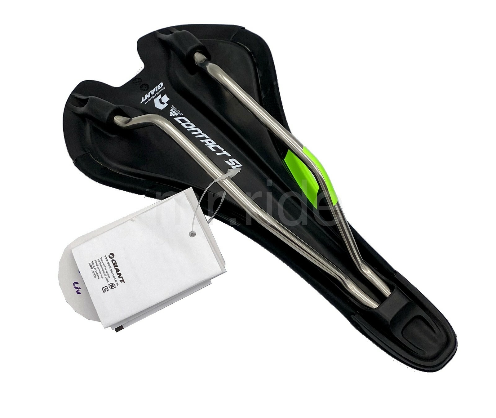 Giantt Contact SL Neutral Road Bike Saddle 273 x 137 mm 220g Black/Green