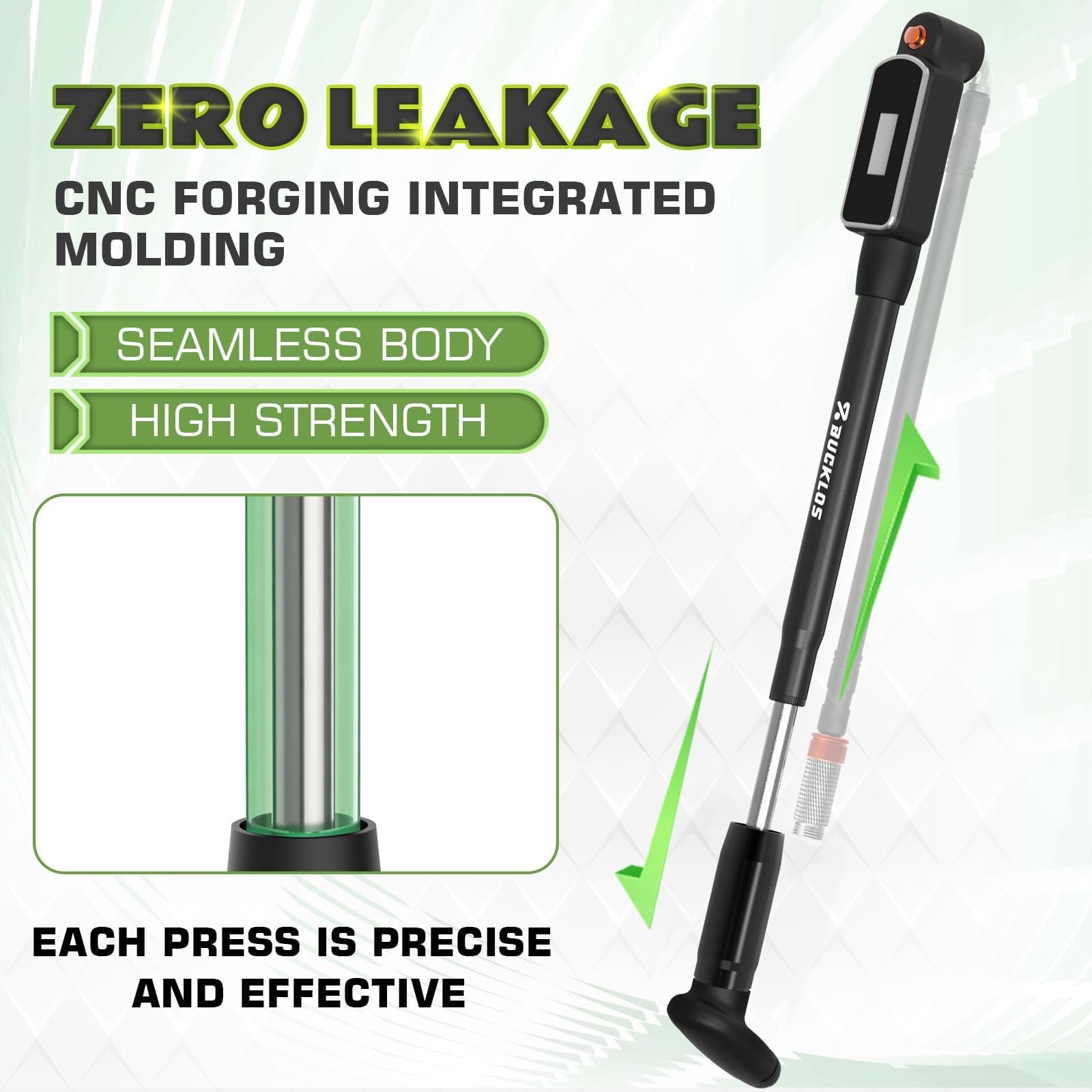 «Bike Shock Pump with Digital Gauge for Mountain & Road Bikes 320 PSI»