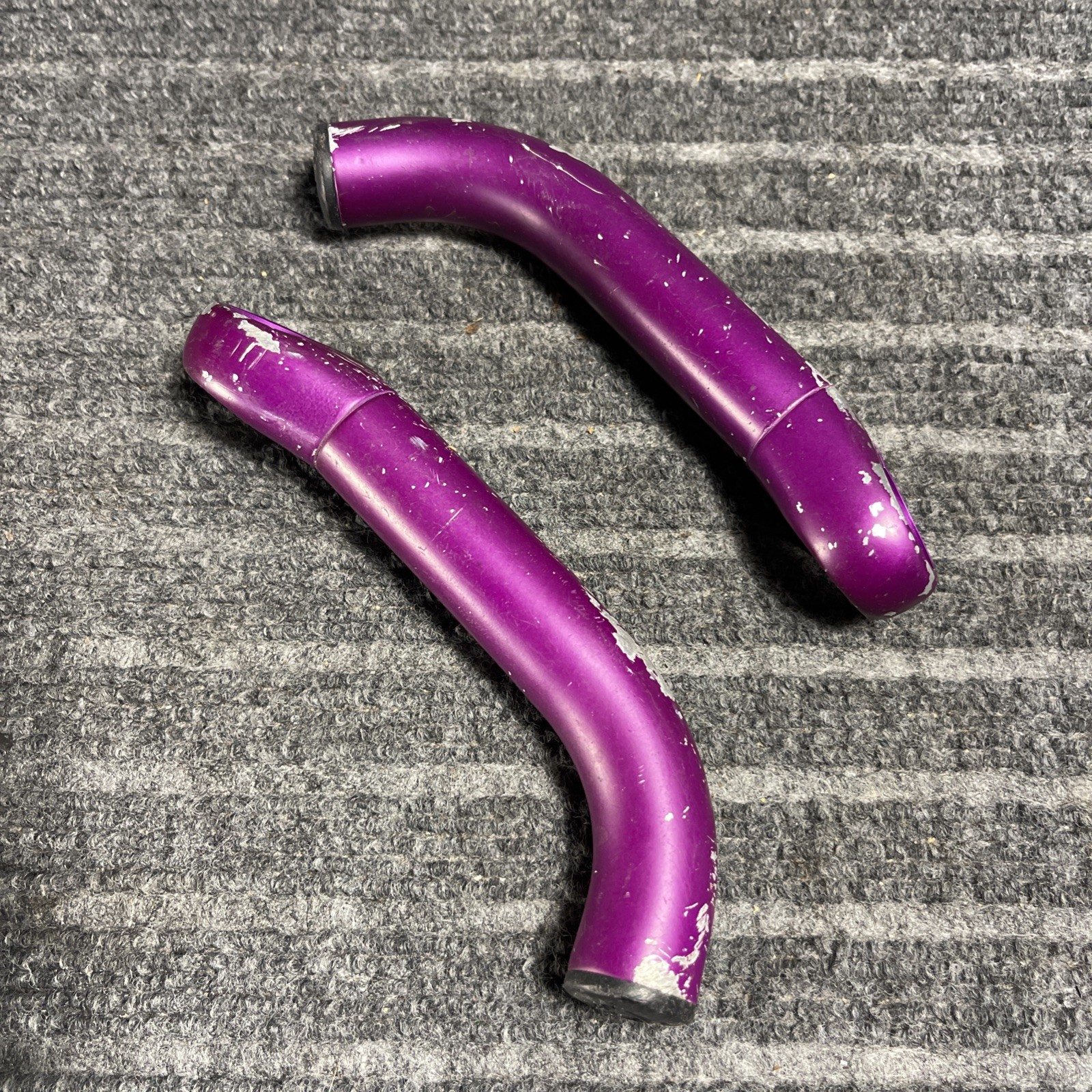 Vintage Marin Lite Purple Aluminum Short Bend Climbing Bar Ends 22.2mm MTB