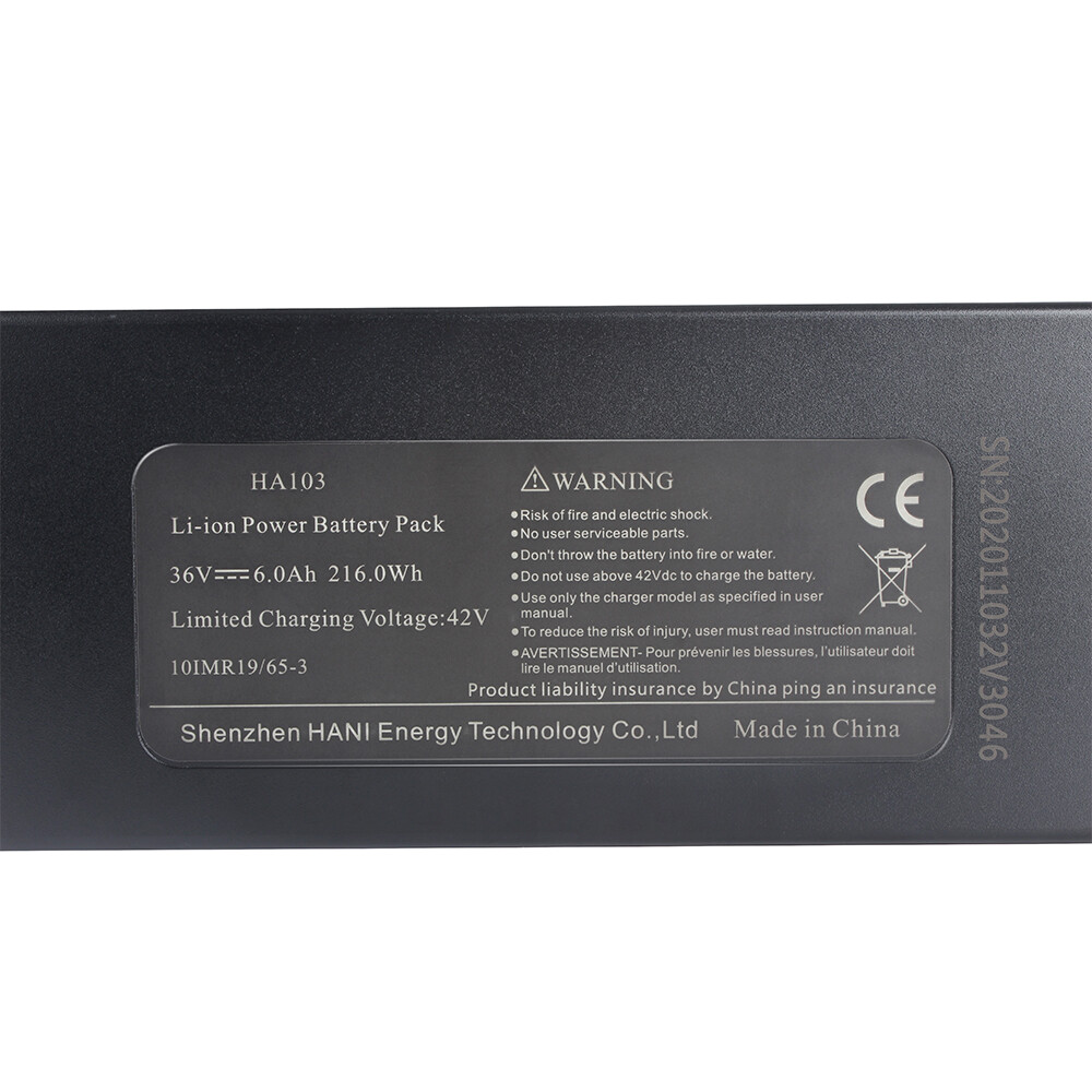 36V 6AH Ebike Rechargeable Lithium Battery Whit BMS + XT60 350W Motor