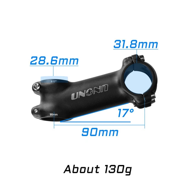 Ultralight Stem 7 17 Degree MTB Road Bicycle Stem 31.8mm 60-130mm Bike Parts