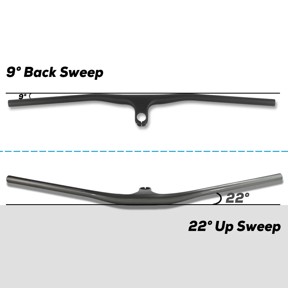 Carbon Integrated DH MTB Crosscountry Bicycle Cockpit Handlebar 28.6×740-800mm