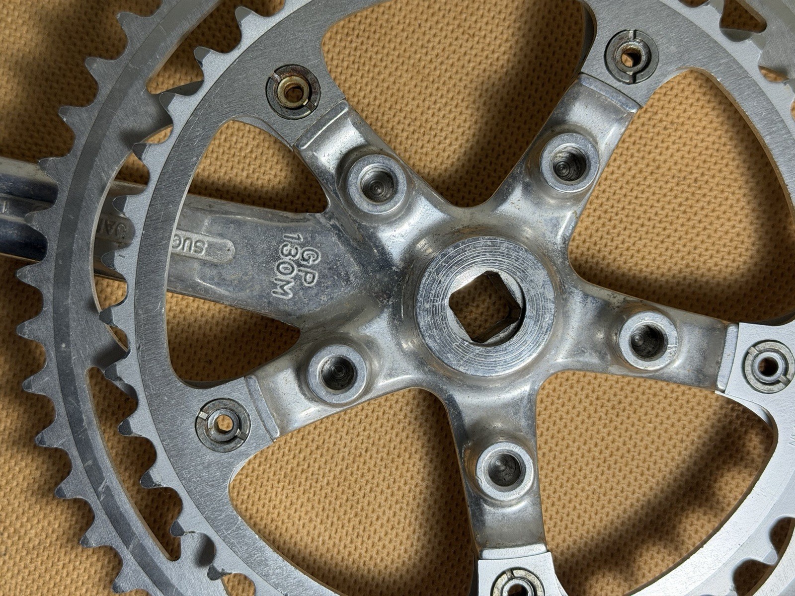 Vintage Sugino VP 130 Double Crankset – 52/42T – 170mm