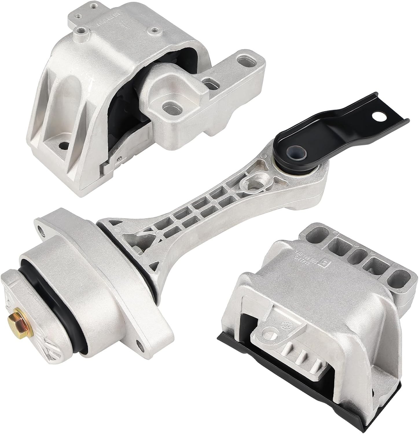 3Pcs Engine Mount Trans Motor Kit Replacement for Volkswagen Beetle 1.8L 2.0L