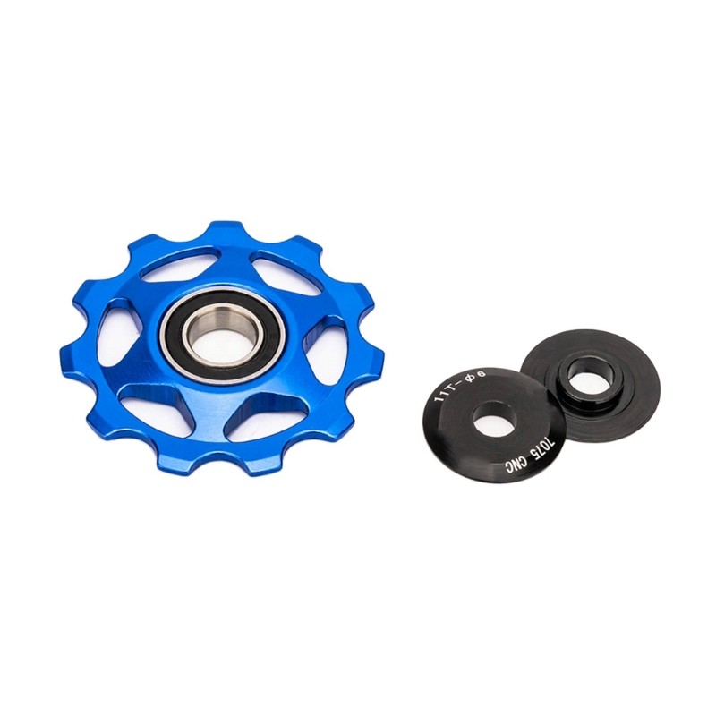 Bicycles Rear Derailleur Pulley, 11T Metal Bearing Aluminum Alloy Pulley Wheel