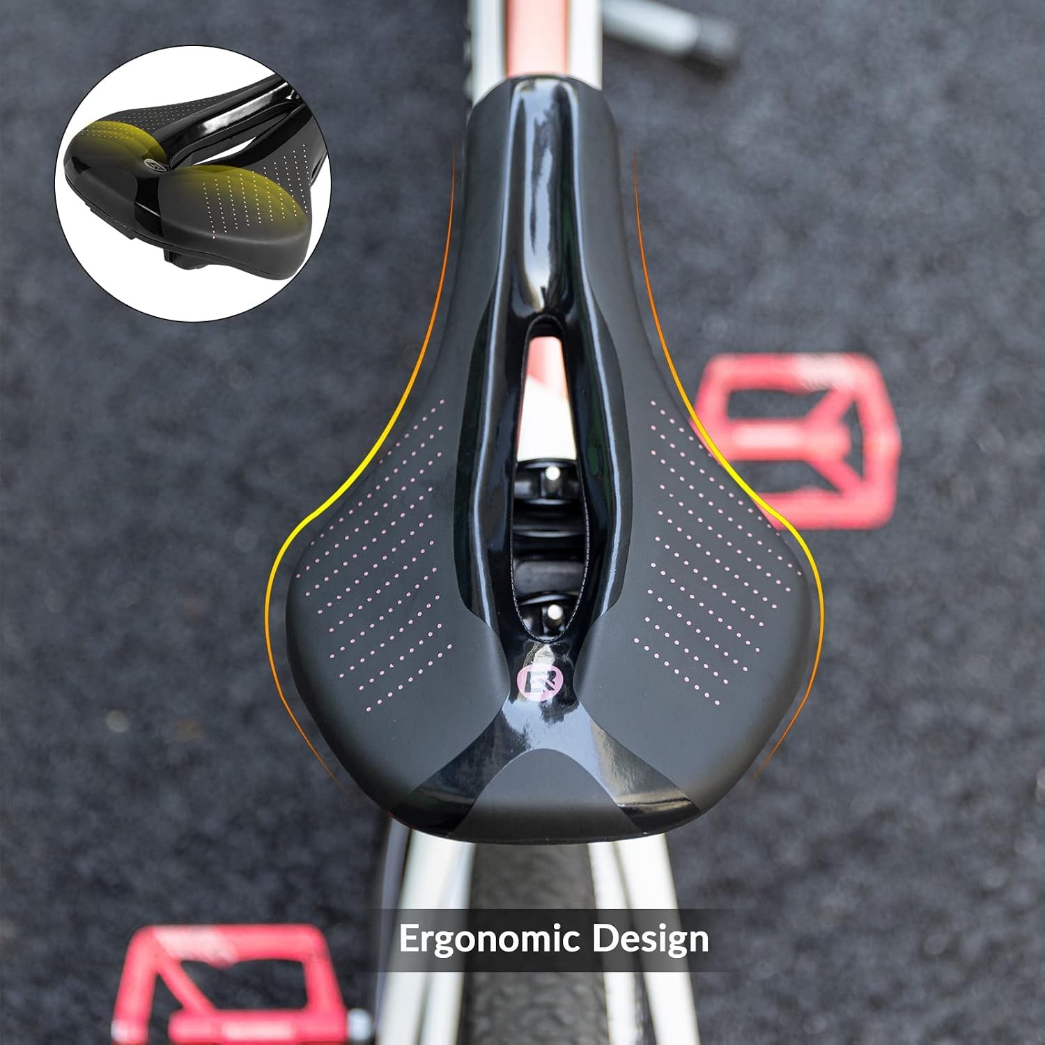 ROCKBROS Bicycle Saddle Ergonomic Comfort Bike Seat Shock Absorbing Breathable