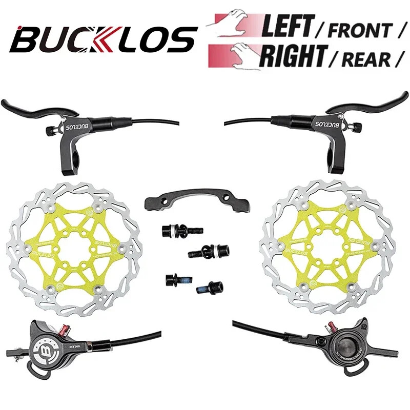 Hydraulic Brake Set 800/1500mm Mountain Bike Disc Brake Set 160mm Brake Rotor