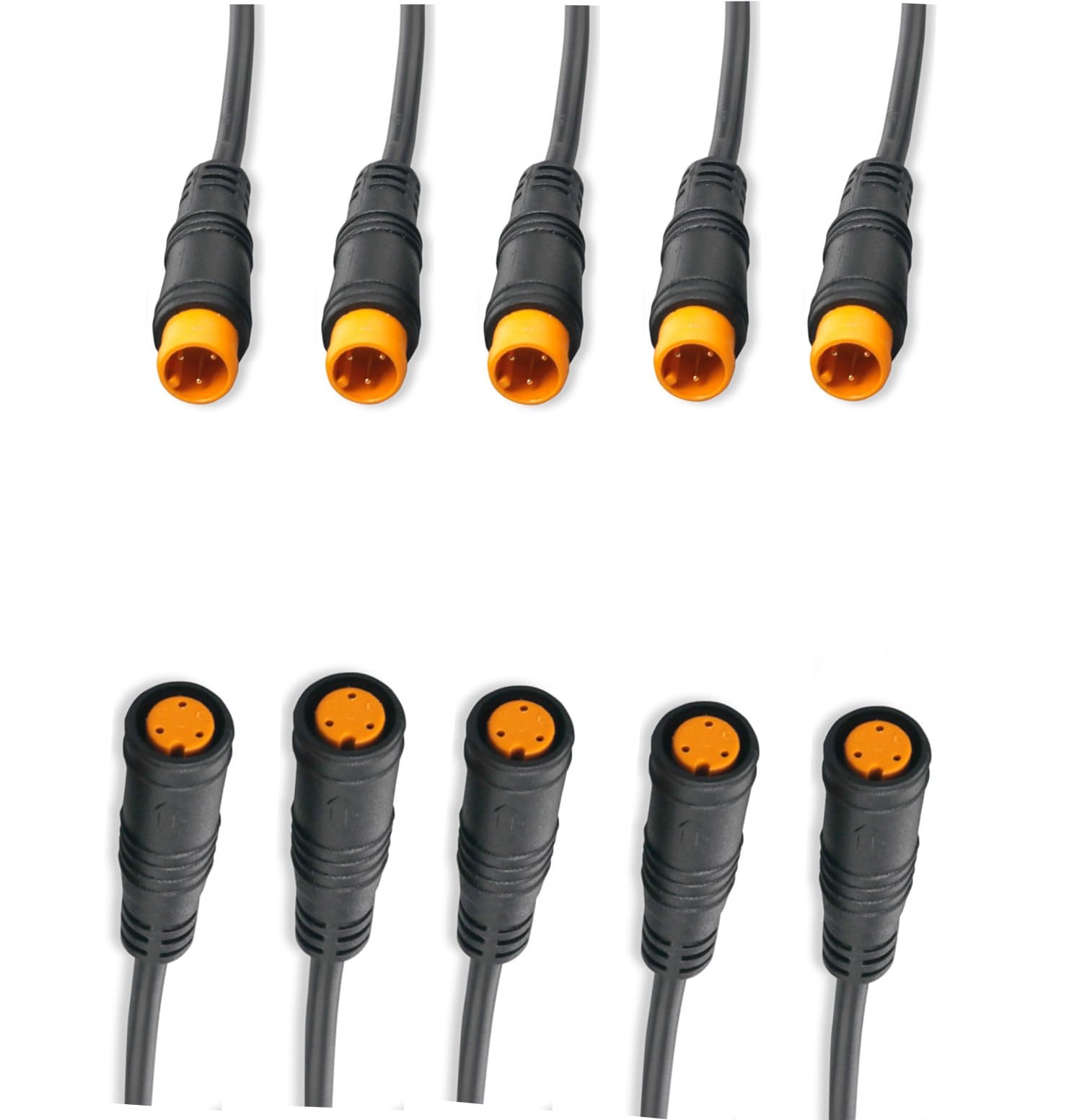 Julet 3Pin Male/Female Waterproof Cable Electric Bike Extension Cable Connect…