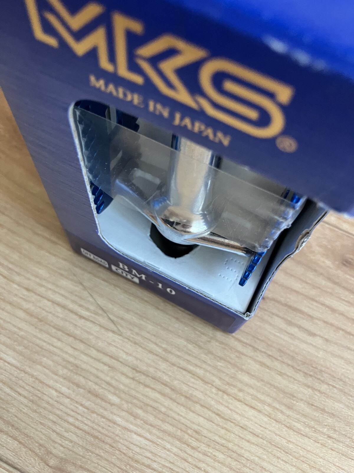 MKS Bicycle Pedals FOOT JAWS bm-10 Blue cage 3.9″ × 2.4″ Pair of Pedals JAPAN