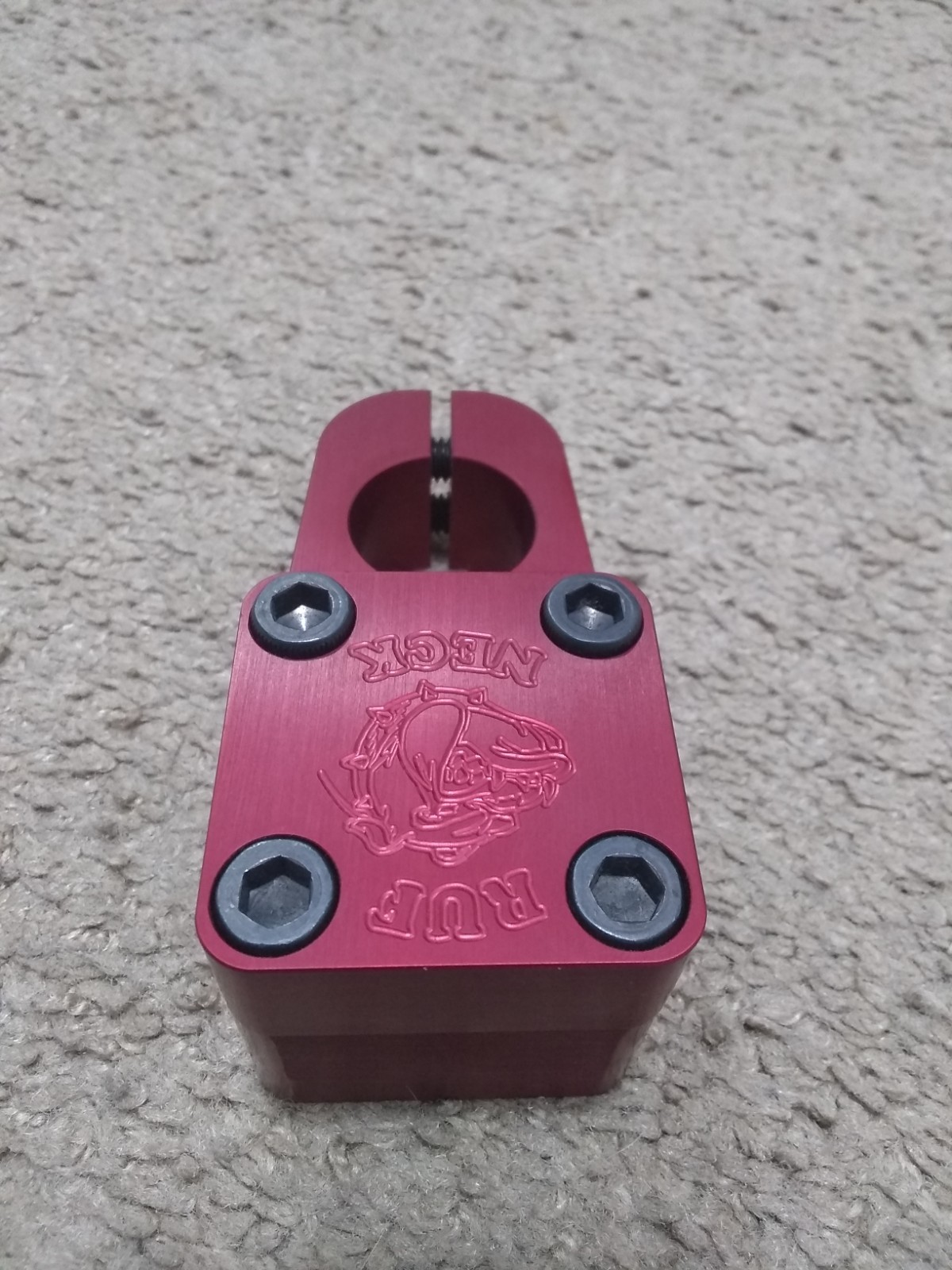 BMX stem ruf neck KNIGHT BIKE CO. RED SE bikes quadangle bullseye PK ripper mcs