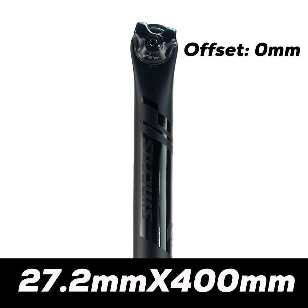 Carbon Cap Mountain/Road Bicycle Seat Post, 27.2mm/30.8mm/31.6mm, 0/20° Offset